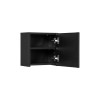 Dulap suspendat Nova Black Qubik, MDF, PAL melaminat, negru mat, 30X30 cm, NOVA BLACK D 83-30-1DQ(W83-03D)