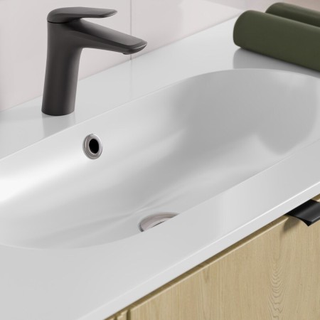 Lavoar cu o singura cuva Pure, ceramica, alb lucios, L.100 cm, PURE WHITE GLOSS UM 100-46
