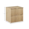 Set mobilier de baie Nordic Cremona, MDF, PAL melaminat, stejar cremona, blat stejar cremona, L.60 cm, SET-NC B NAT CREMONA 60CM