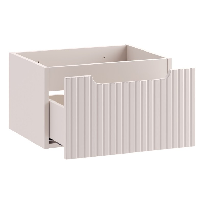 Dulap lavoar Nova Cashmere, MDF, PAL melaminat, cashmir mat, 1 sertar, L.50 cm, NOVA CASHMERE 82-50-40-1S