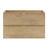 Dulap lavoar Terra Cremona, MDF, PAL melaminat, stejar cremona, 2 sertare, L.80 cm, TERRA CREMONA 82-80-46-2S