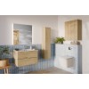 Dulap lavoar Terra Cremona, MDF, PAL melaminat, stejar cremona, 2 sertare, L.80 cm, TERRA CREMONA 82-80-46-2S