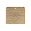 Dulap lavoar Terra Cremona, MDF, PAL melaminat, stejar cremona, 2 sertare, L.60 cm, TERRA CREMONA 82-60-46-2S