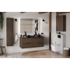 Dulap lavoar Terra Villa, MDF, PAL melaminat, maro nuc, 2 sertare, L.60 cm, TERRA VILLA 82-60-46-2S
