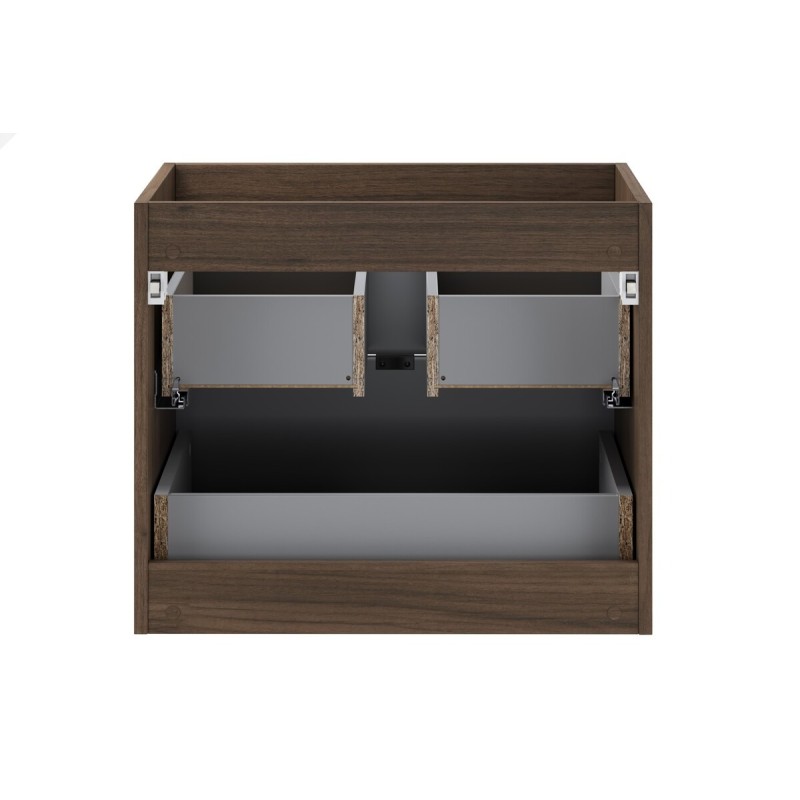 Dulap lavoar Terra Villa, MDF, PAL melaminat, maro nuc, 2 sertare, L.60 cm, TERRA VILLA 82-60-46-2S