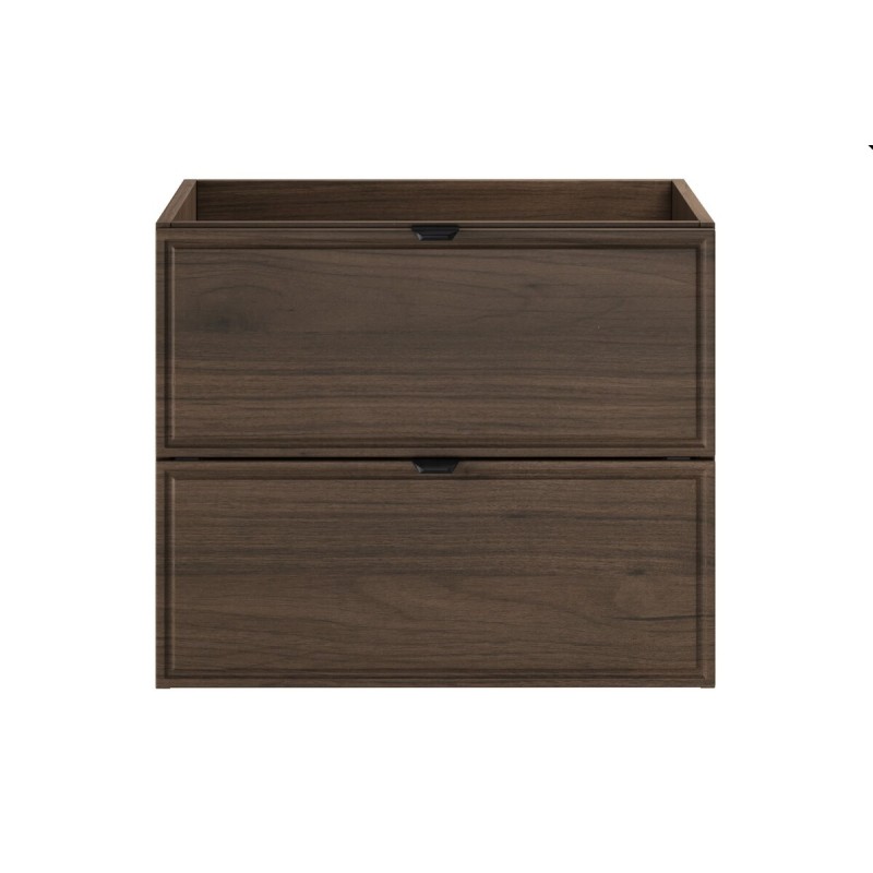 Dulap lavoar Terra Villa, MDF, PAL melaminat, maro nuc, 2 sertare, L.60 cm, TERRA VILLA 82-60-46-2S