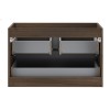 Dulap lavoar Terra Villa, MDF, PAL melaminat, maro nuc, 2 sertare, L.80 cm, TERRA VILLA 82-80-46-2S