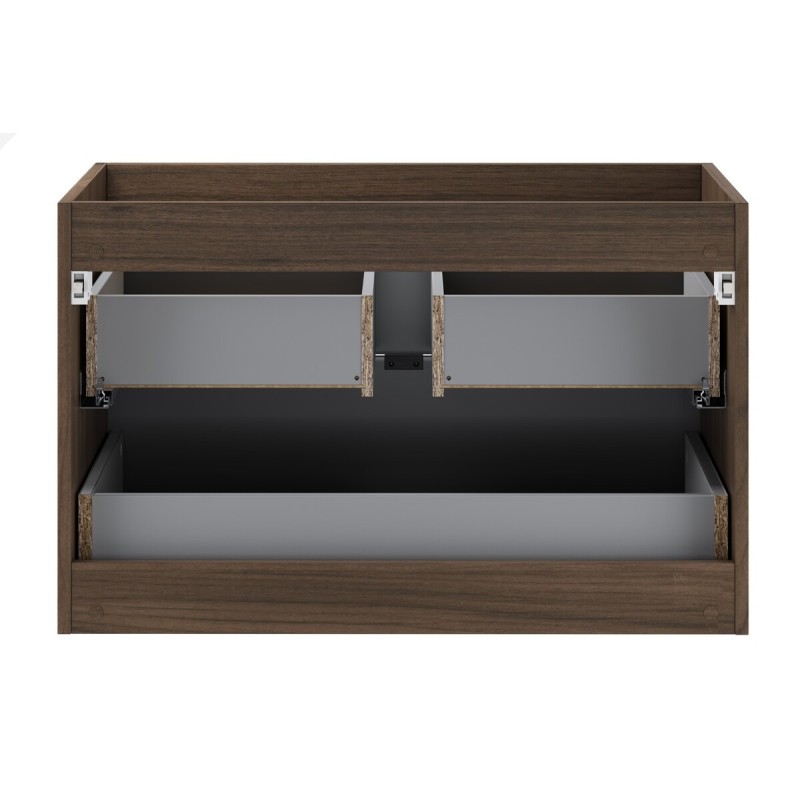 Dulap lavoar Terra Villa, MDF, PAL melaminat, maro nuc, 2 sertare, L.80 cm, TERRA VILLA 82-80-46-2S