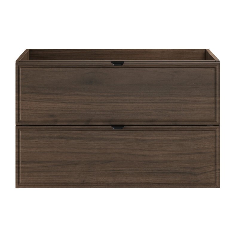 Dulap lavoar Terra Villa, MDF, PAL melaminat, maro nuc, 2 sertare, L.80 cm, TERRA VILLA 82-80-46-2S