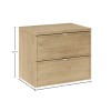 Set mobilier de baie Terra Cremona, MDF, PAL melaminat, stejar cremona, blat stejar cremona, L.60 cm, SET-TEC B CREMONA 60CM