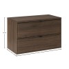 Set mobilier de baie Terra Villa, MDF, PAL melaminat, maro nuc, blat maro nuc, L.80 cm, SET-TEV B VILLA 80CM
