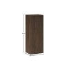 Semicoloana Terra Villa, MDF, PAL melaminat, maro nuc, 1 usa, H.80 cm, TERRA VILLA 81-30-1D