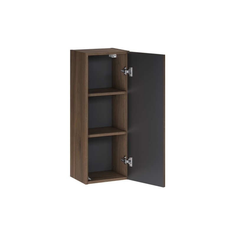 Semicoloana Terra Villa, MDF, PAL melaminat, maro nuc, 1 usa, H.80 cm, TERRA VILLA 81-30-1D