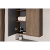 Semicoloana Terra Villa, MDF, PAL melaminat, maro nuc, 1 usa, H.80 cm, TERRA VILLA 81-30-1D