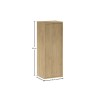 Semicoloana Terra Cremona, MDF, PAL melaminat, stejar cremona, 1 usa, H.80 cm, TERRA CREMONA 81-30-1D