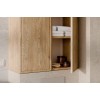 Semicoloana Terra Cremona, MDF, PAL melaminat, stejar cremona, 1 usa, H.80 cm, TERRA CREMONA 81-30-1D