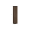 Dulap inalt Terra Villa, MDF, PAL melaminat, maro nuc, 1 usa, H.140 cm, TERRA VILLA 80-30-1D