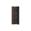 Dulap inalt Terra Villa, MDF, PAL melaminat, maro nuc, 1 usa, H.140 cm, TERRA VILLA 80-30-1D