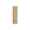 Dulap inalt Terra Cremona, MDF, PAL melaminat, stejar cremona, 1 usa, H.140 cm, TERRA CREMONA 80-30-1D