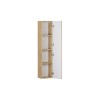 Dulap inalt Terra Cremona, MDF, PAL melaminat, stejar cremona, 1 usa, H.140 cm, TERRA CREMONA 80-30-1D