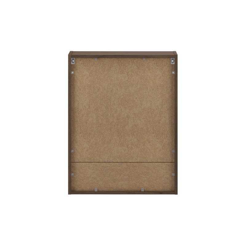 Dulap suspendat cu oglinda Viola Villa, PAL melaminat, maro nuc, 2 usi, L.60 cm, VILLA UN 84-60-2D