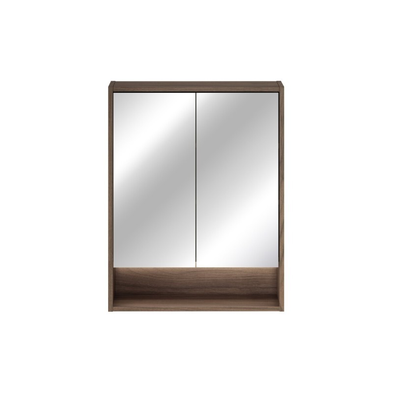 Dulap suspendat cu oglinda Viola Villa, PAL melaminat, maro nuc, 2 usi, L.60 cm, VILLA UN 84-60-2D