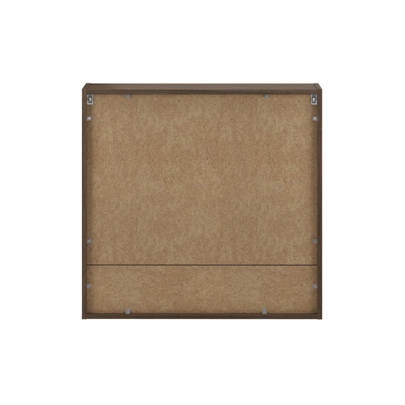 Dulap suspendat cu oglinda Viola Villa, PAL melaminat, maro nuc, 2 usi, L.80 cm, VILLA UN 84-80-2D