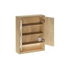 Dulap suspendat cu oglinda Viola Cremona, PAL melaminat, stejar cremona, 2 usi, L.60 cm, CREMONA UN 84-60-2D
