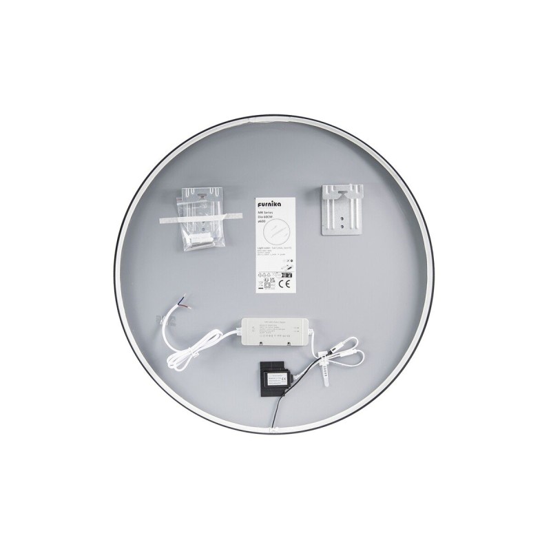 Oglinda Sirius, metal, sticla, LED, 24W, alb neutru 4000K, D.60 cm, SIRIUS LU LED 60