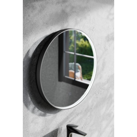 Oglinda Sirius, metal, sticla, LED, 24W, alb neutru 4000K, D.60 cm, SIRIUS LU LED 60