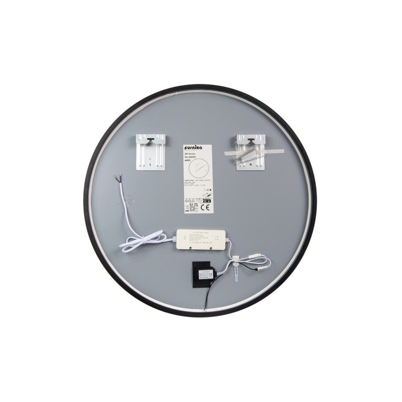 Oglinda Orion, metal, sticla, LED, 24W, alb neutru 4000K, IP44, D.80 cm, ORION LU LED 80