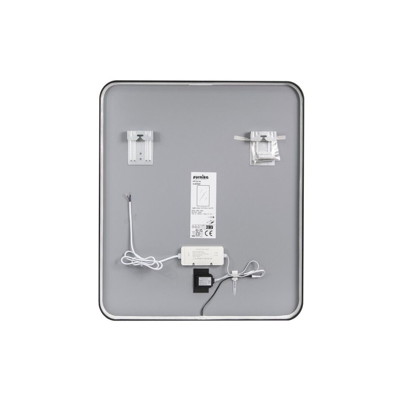 Oglinda Vega, metal, sticla, LED, 36W, alb neutru 4000K, IP44, H.80 cm, VEGA LU LED 65