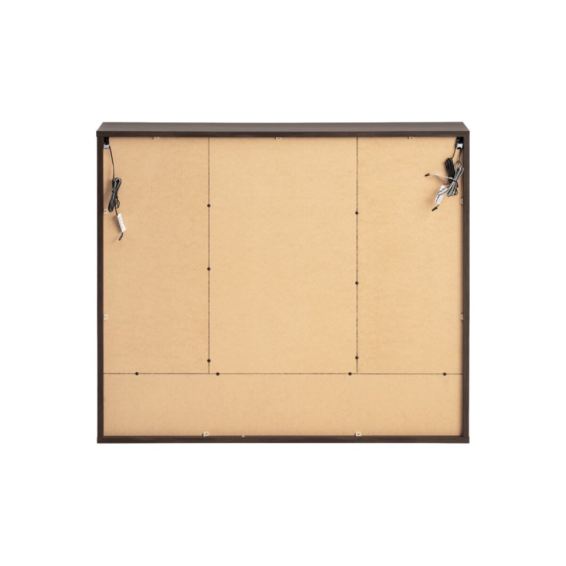 Dulap suspendat cu oglinda Dorothy Ristretto, MDF, PAL melaminat, stejar ristretto, 3 usi, L.100 cm, DOROTHY RISTRETTO 84-100-3D