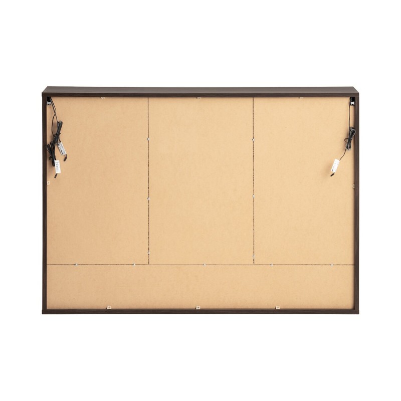 Dulap suspendat cu oglinda Dorothy Ristretto, MDF, PAL melaminat, stejar ristretto, 3 usi, L.120 cm, DOROTHY RISTRETTO 84-120-3D