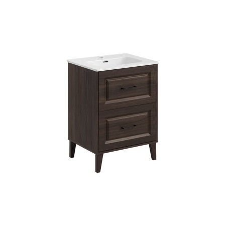Set mobilier de baie Dorothy Ristretto, MDF, PAL melaminat, stejar ristretto, lavoar GO, L.60 cm, SET-DOR 60CM GO