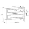 Set mobilier de baie Dorothy Ristretto, MDF, PAL melaminat, stejar ristretto, blat stejar ristretto, L.120 cm, SET-DOR B 120CM