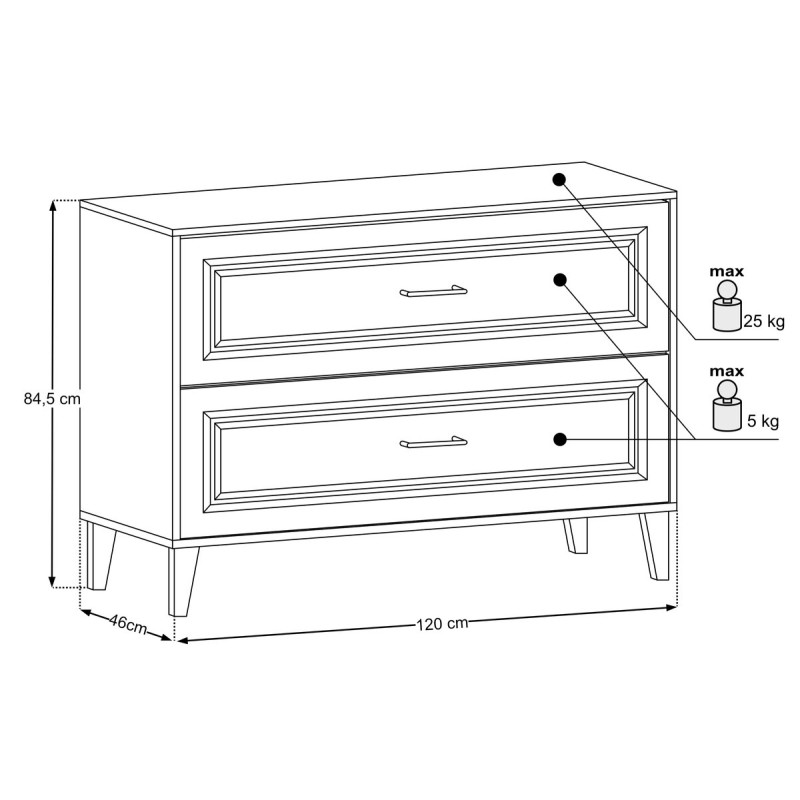 Set mobilier de baie Dorothy Ristretto, MDF, PAL melaminat, stejar ristretto, blat stejar ristretto, L.120 cm, SET-DOR B 120CM