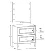 Set mobilier de baie Dorothy Ristretto, MDF, PAL melaminat, stejar ristretto, blat stejar ristretto, L.80 cm, oglinda LED, SET-DOR B 80CM MC
