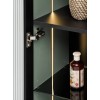 Dulap inalt cu iluminare LED Sombra Green, PAL melaminat, verde olive, 1 usa, H.172 cm, SOMBRA GREEN 80-40-1DG