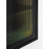 Dulap suspendat Sombra Green, iluminare LED, PAL melaminat, verde olive, sticla, 1 usa, L.40 cm, SOMBRA GREEN 83-40-1DG