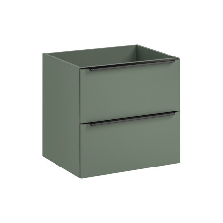Dulap lavoar Sombra Green, PAL melaminat, verde olive, 2 sertare, L.60 cm, SOMBRA GREEN 82-60-46-2S