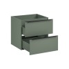 Dulap lavoar Sombra Green, PAL melaminat, verde olive, 2 sertare, L.60 cm, SOMBRA GREEN 82-60-46-2S