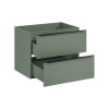 Dulap lavoar Sombra Green, PAL melaminat, verde olive, 2 sertare, L.70 cm, SOMBRA GREEN 82-70-46-2S