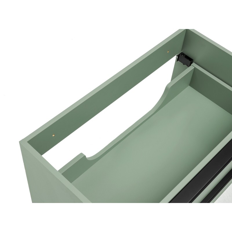 Dulap lavoar Sombra Green, PAL melaminat, verde olive, 2 sertare, L.80 cm, SOMBRA GREEN 82-80-46-2S