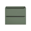Dulap lavoar Sombra Green, PAL melaminat, verde olive, 2 sertare, L.70 cm, SOMBRA GREEN 82-70-46-2S