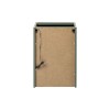 Dulap lateral cu iluminare LED Sombra Green, PAL melaminat, verde olive, 1 usa, L.40 cm, SOMBRA GREEN 81-40-1DG
