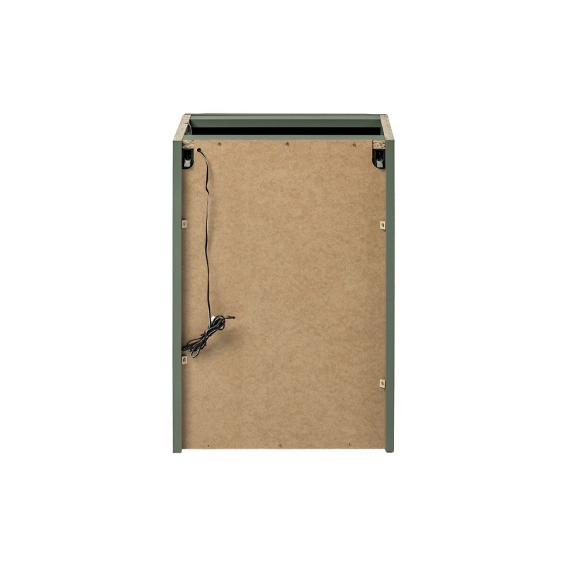 Dulap lateral cu iluminare LED Sombra Green, PAL melaminat, verde olive, 1 usa, L.40 cm, SOMBRA GREEN 81-40-1DG