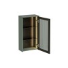 Dulap suspendat Sombra Green, iluminare LED, PAL melaminat, verde olive, sticla, 1 usa, L.40 cm, SOMBRA GREEN 83-40-1DG