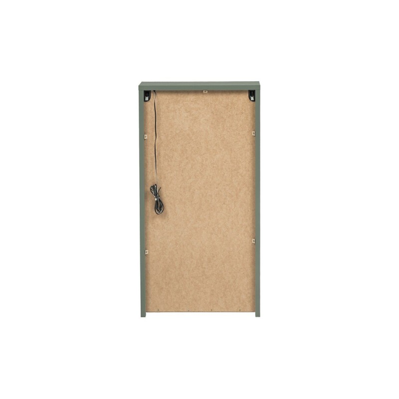 Dulap suspendat Sombra Green, iluminare LED, PAL melaminat, verde olive, sticla, 1 usa, L.40 cm, SOMBRA GREEN 83-40-1DG