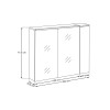 Dulap cu oglinda suspendat Sombra Green, iluminare LED, PAL melaminat, verde olive, sticla, 2 usi, L.100 cm, SET-SOG 100CM MC UC